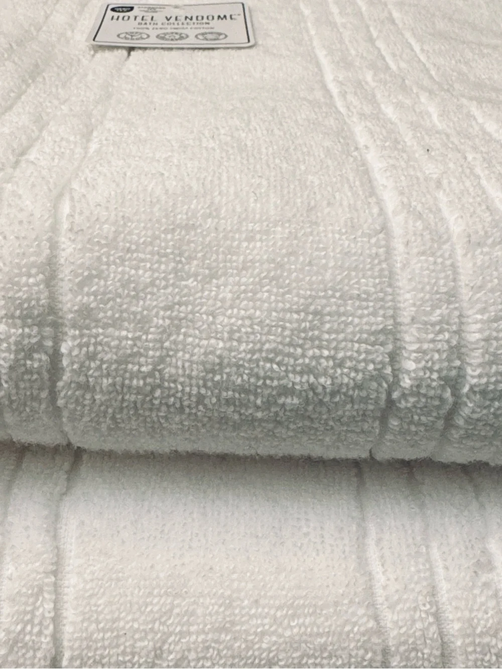 2pc HOTEL VENDOME Premium Plush Zero Twist Cotton Bath Sheet Towel Set